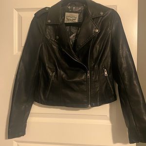 Levi Strauss vintage Faux Vegan Leather Jacket size Small